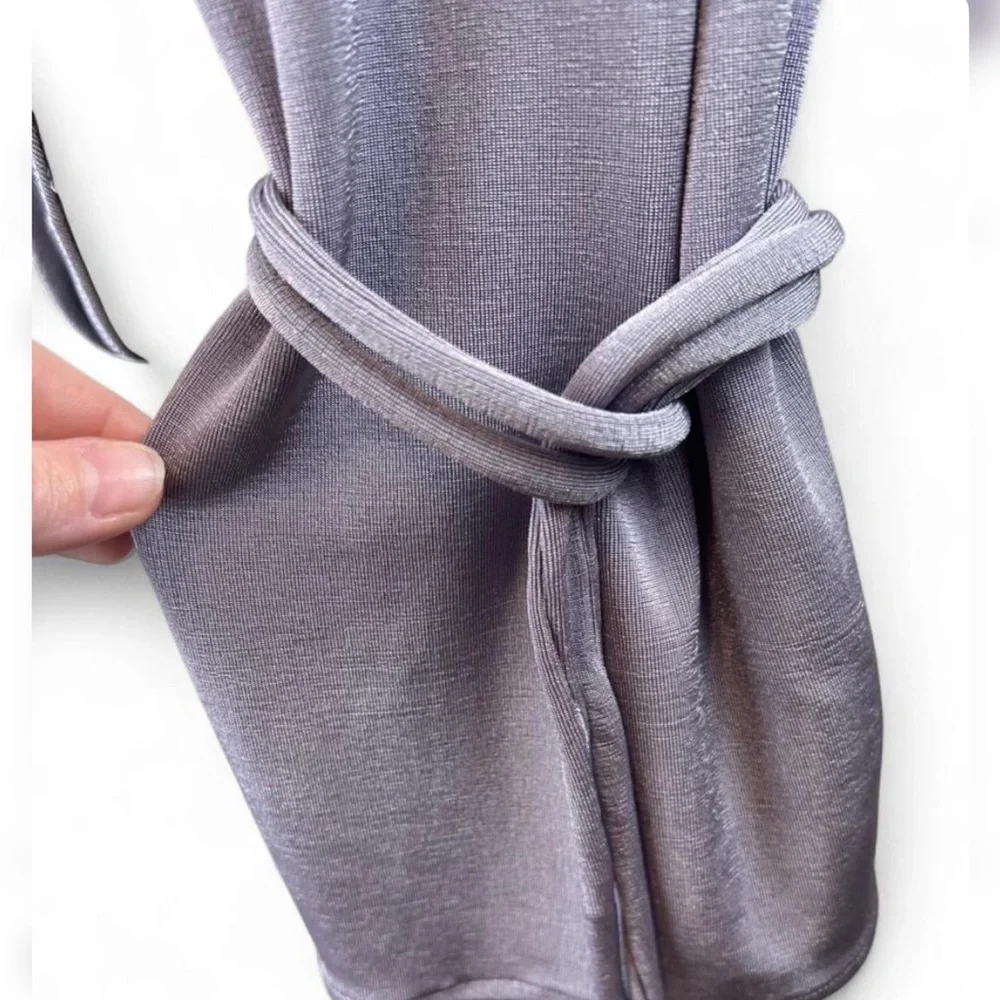 FREE PEOPLE Meant To Be Bodysuit in‎ Silver Mauve Size Small